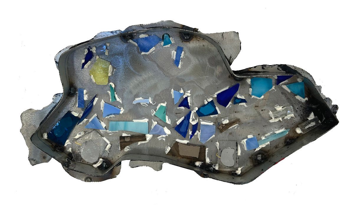 Sculpture de EMER a pour titre  Car Jacking style graphique dim : EMERprix:160