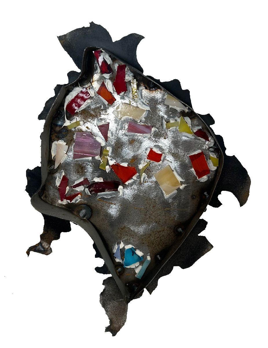 Sculpture de EMER a pour titre  Lion style graphique dim : EMERprix:150