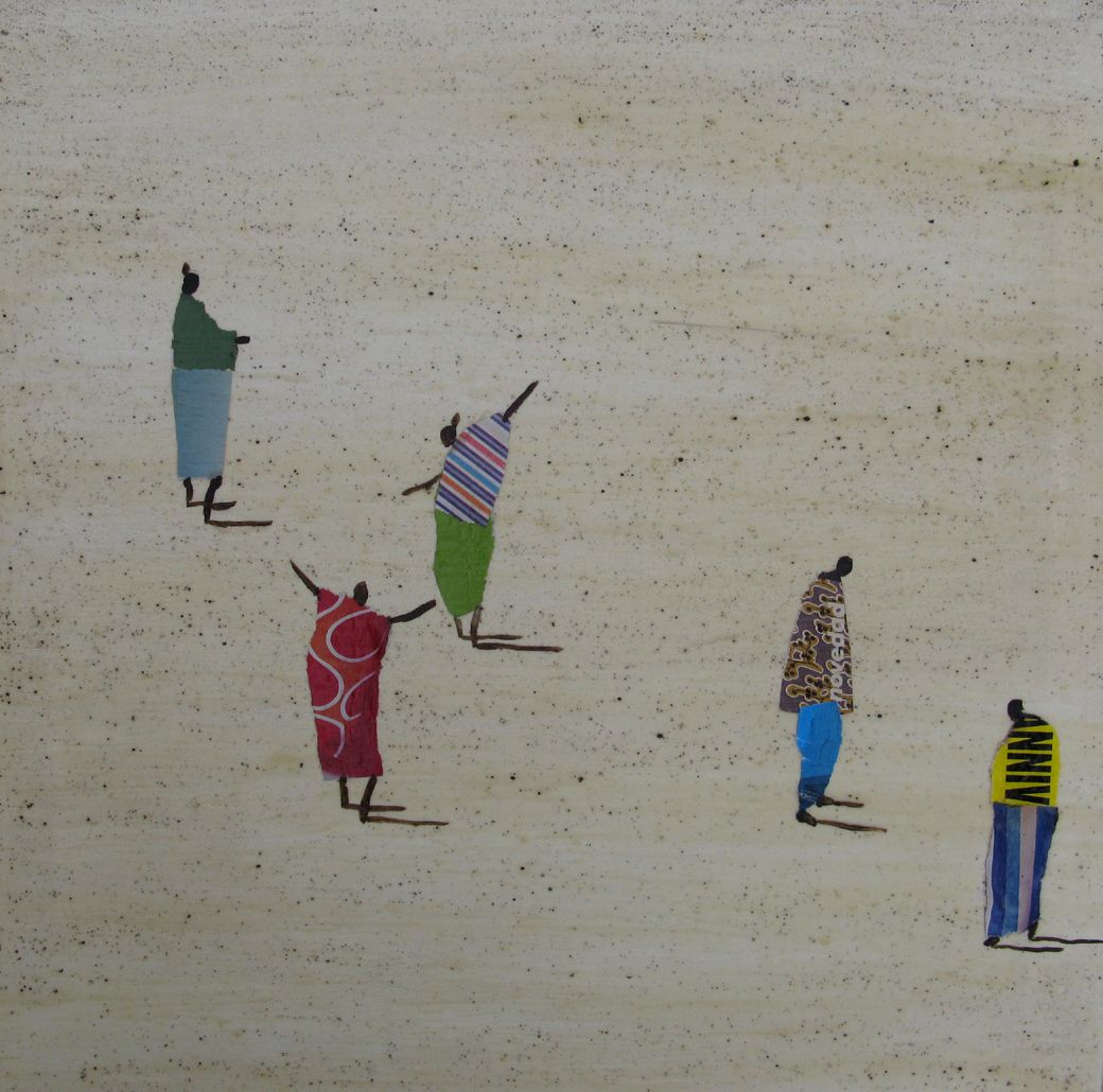 Tableau de MARCOS ZRIHEN NOWOTNY a pour titre  Sénégal 3 - Barcelona 2025 style figuratif dim : MARCOS ZRIHEN NOWOTNYprix:250
