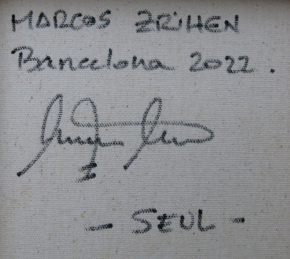 Tableau de MARCOS ZRIHEN NOWOTNY a pour titre  Seul - Barcelona 2025 style figuratif dim : MARCOS ZRIHEN NOWOTNYprix:80