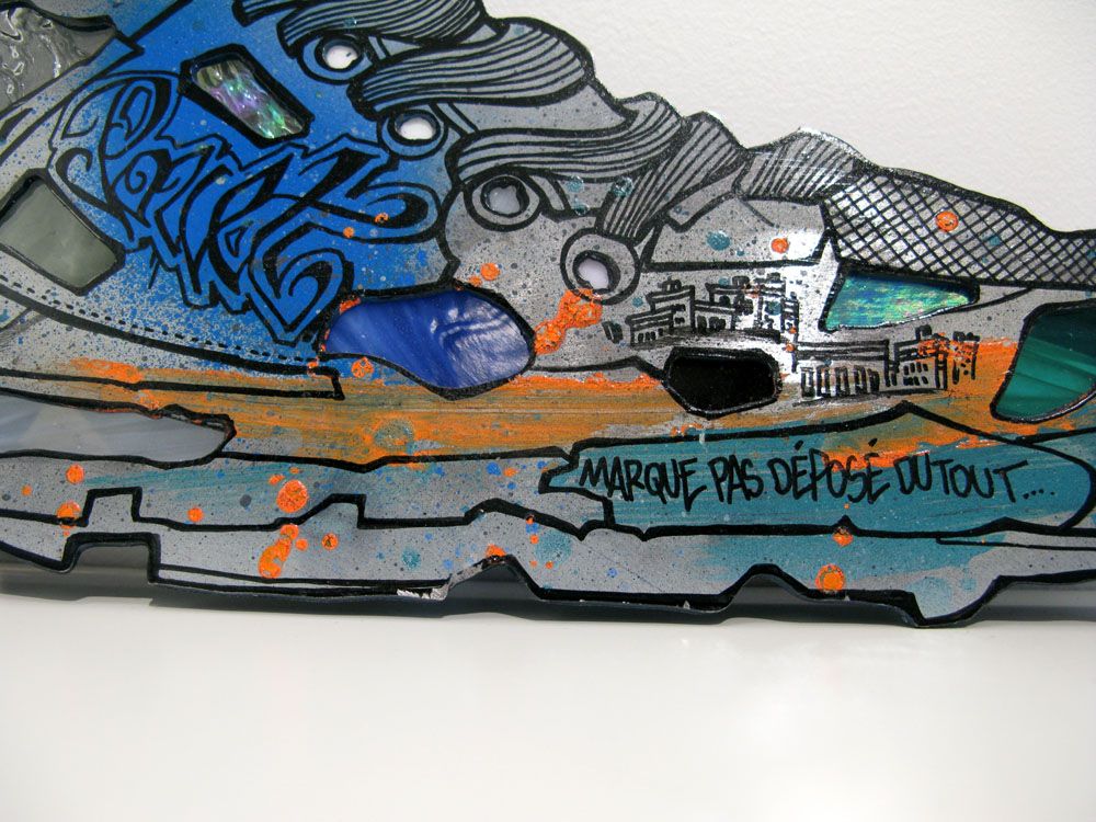 Tableau de EMER a pour titre  Sneakers 1 style street pop art dim : EMERprix:190