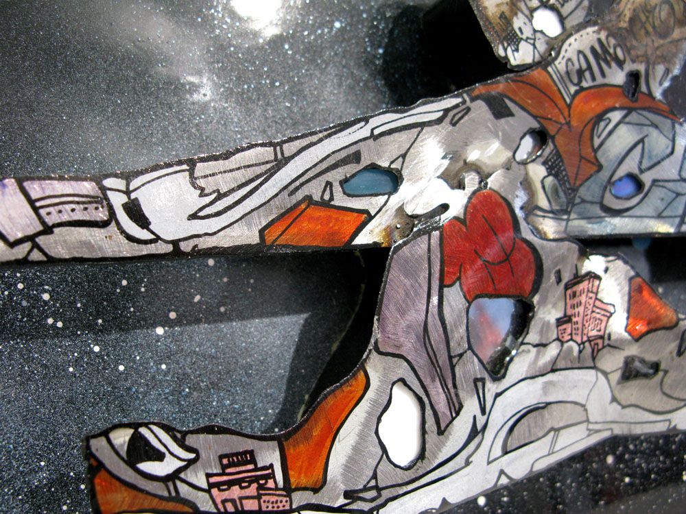 Tableau de EMER a pour titre  Sneakers 5 style street pop art dim : EMERprix:200