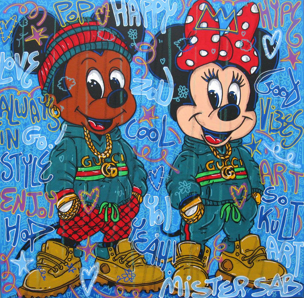 Tableau de RICO SAB a pour titre  So hype style street pop art, street art dim : RICO SABprix:950