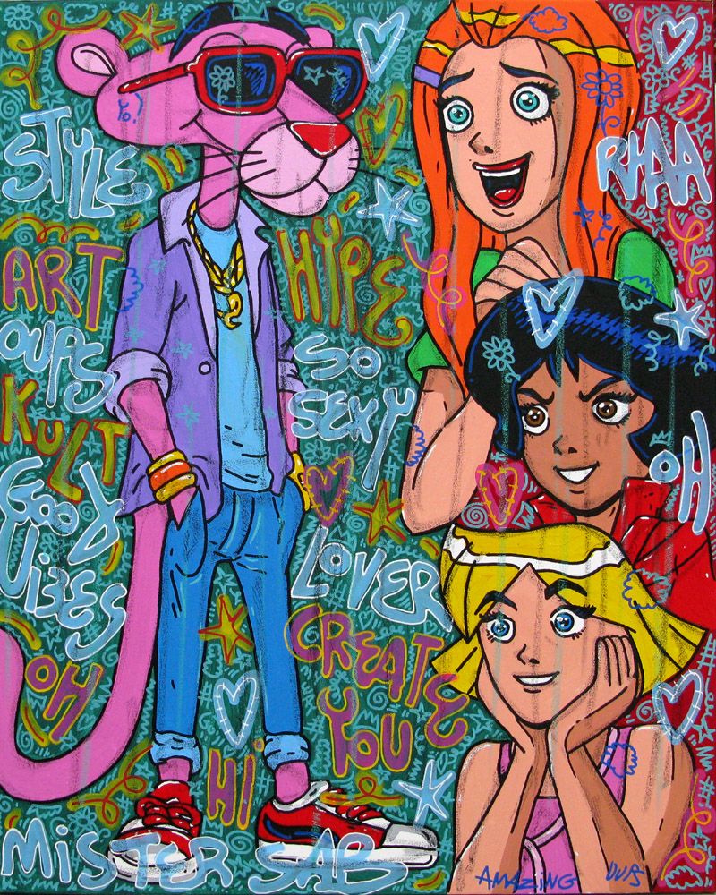 Tableau de RICO SAB a pour titre  So sexy style street pop art dim : RICO SABprix:800
