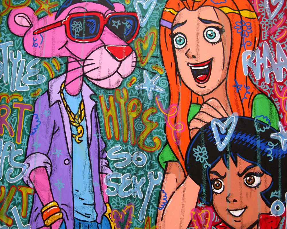 Tableau de RICO SAB a pour titre  So sexy style street pop art dim : RICO SABprix:800