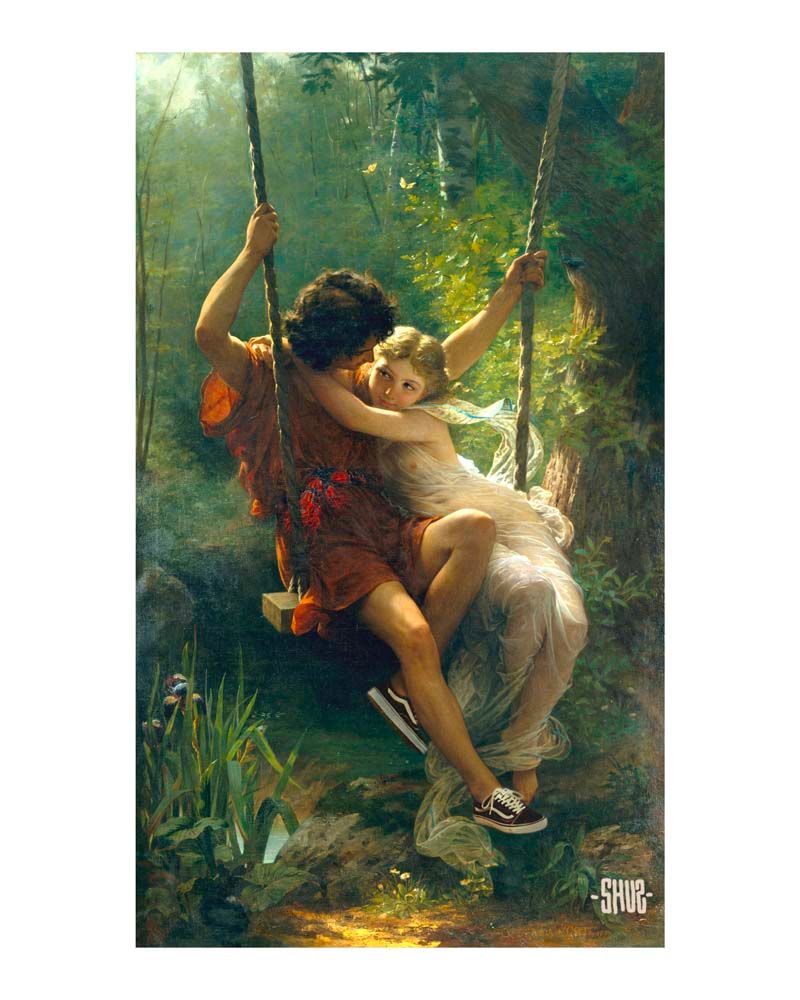 Editions d'art de SHUZ a pour titre  Spring Swing style figuratif dim : SHUZprix:90