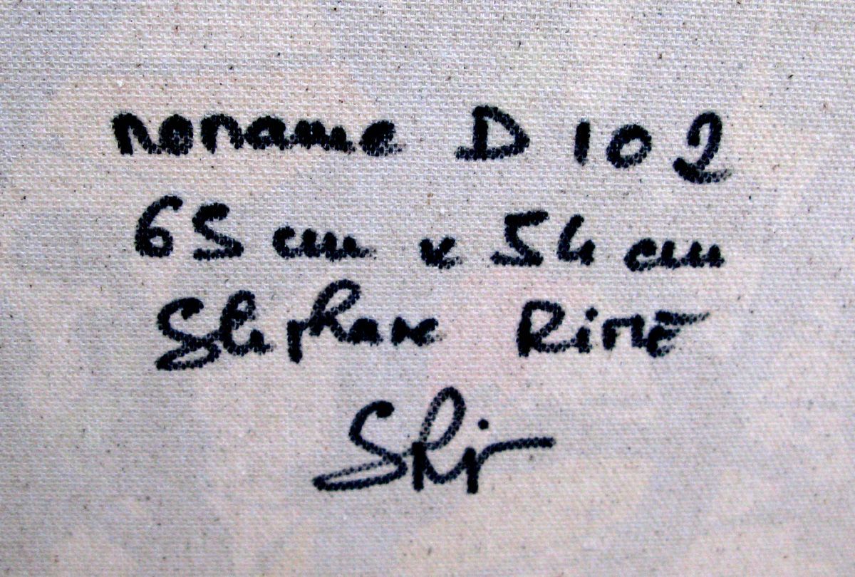 Tableau de STEPHANE RIME a pour titre  NONAME D102 style abstrait dim : STEPHANE RIMEprix:430