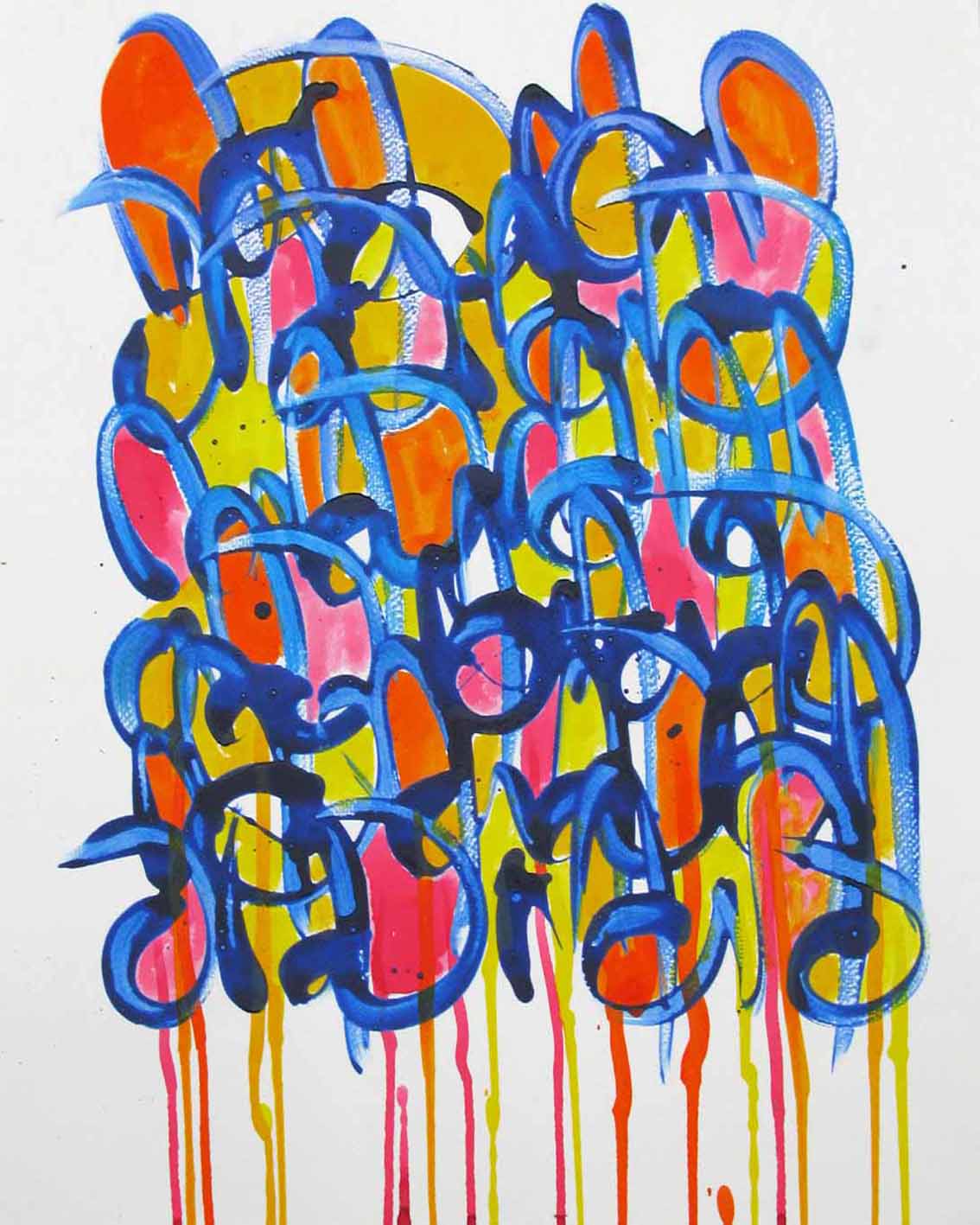Dessin de STEPHANE RIME a pour titre  Noname D105 style abstrait dim : STEPHANE RIMEprix:100