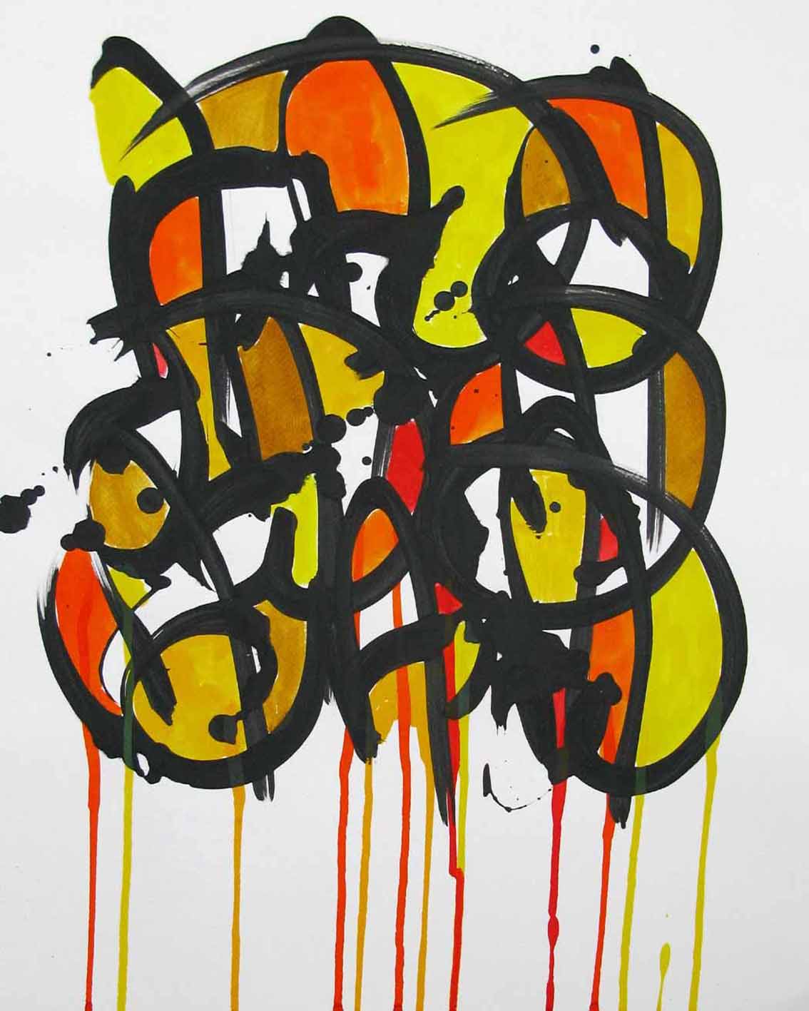 Dessin de STEPHANE RIME a pour titre  Noname D113 style abstrait dim : STEPHANE RIMEprix:100