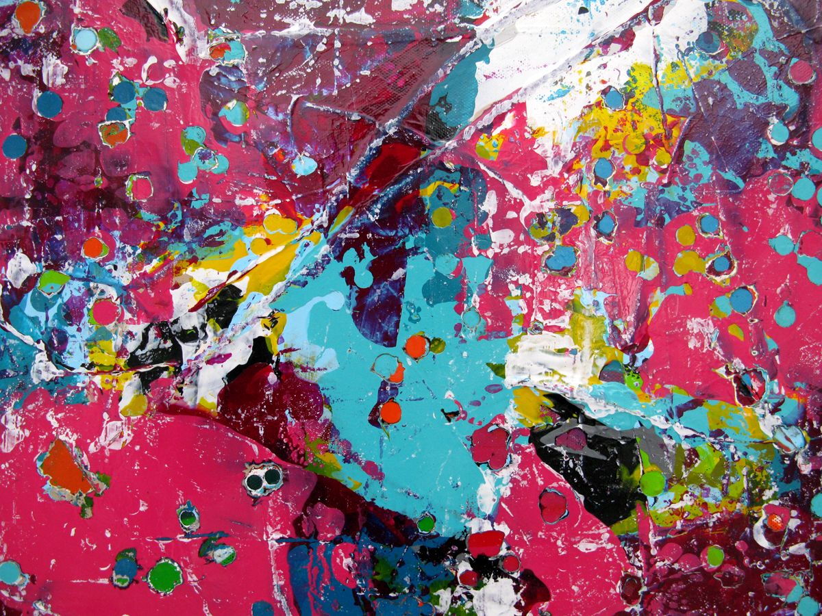 Tableau de CELINE WEBER a pour titre  Stone Lumière et vertige style abstrait dim : CELINE WEBERprix:950