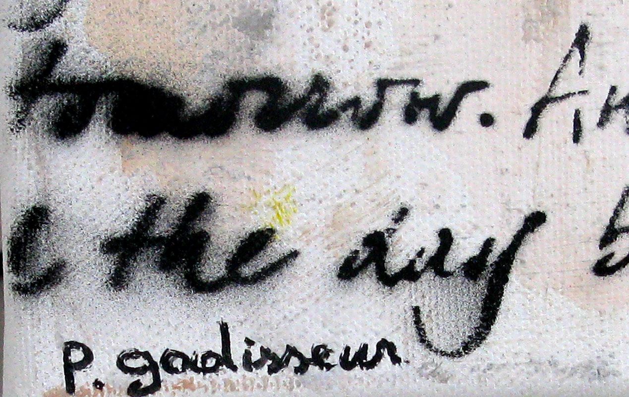 Tableau de PATRICIA GADISSEUR a pour titre  Are you Serious style graffiti, street pop art dim : PATRICIA GADISSEURprix:900