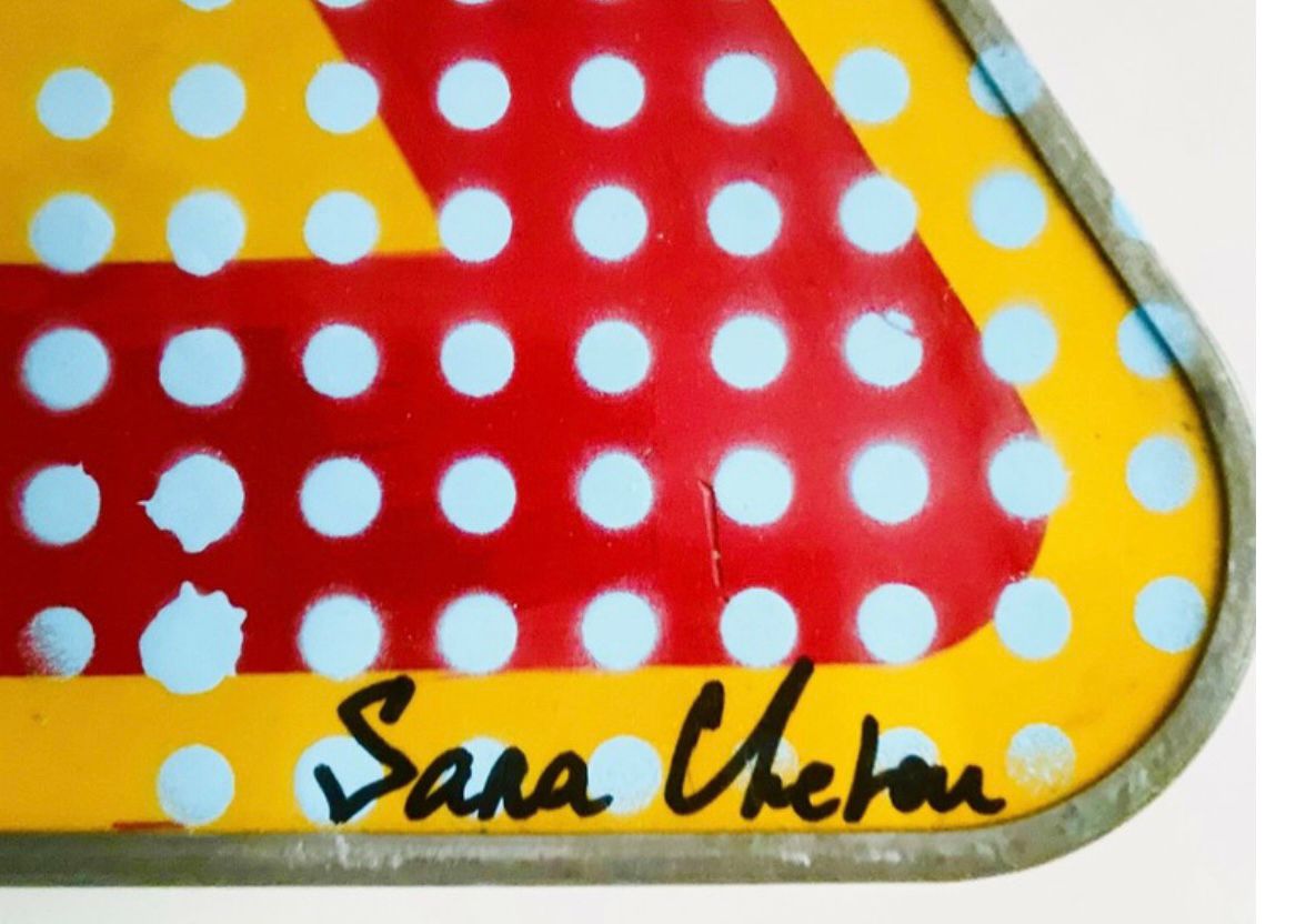 Tableau de SARA CHELOU a pour titre  Street game panneau style street pop art dim : SARA CHELOUprix:900