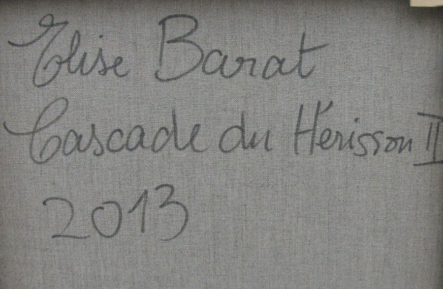 Tableau de ELISE BARAT a pour titre  CASCADE DU HERISSON style figuratif dim : ELISE BARATprix: