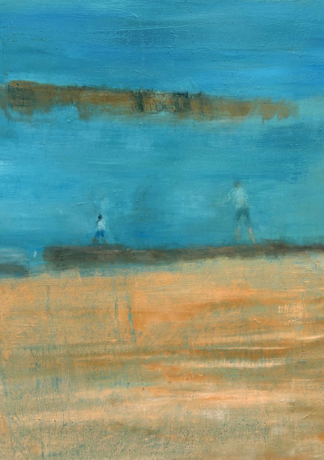 Tableau de PASCALE JACQUEMOND a pour titre  Océan style abstrait dim : PASCALE JACQUEMONDprix:1600