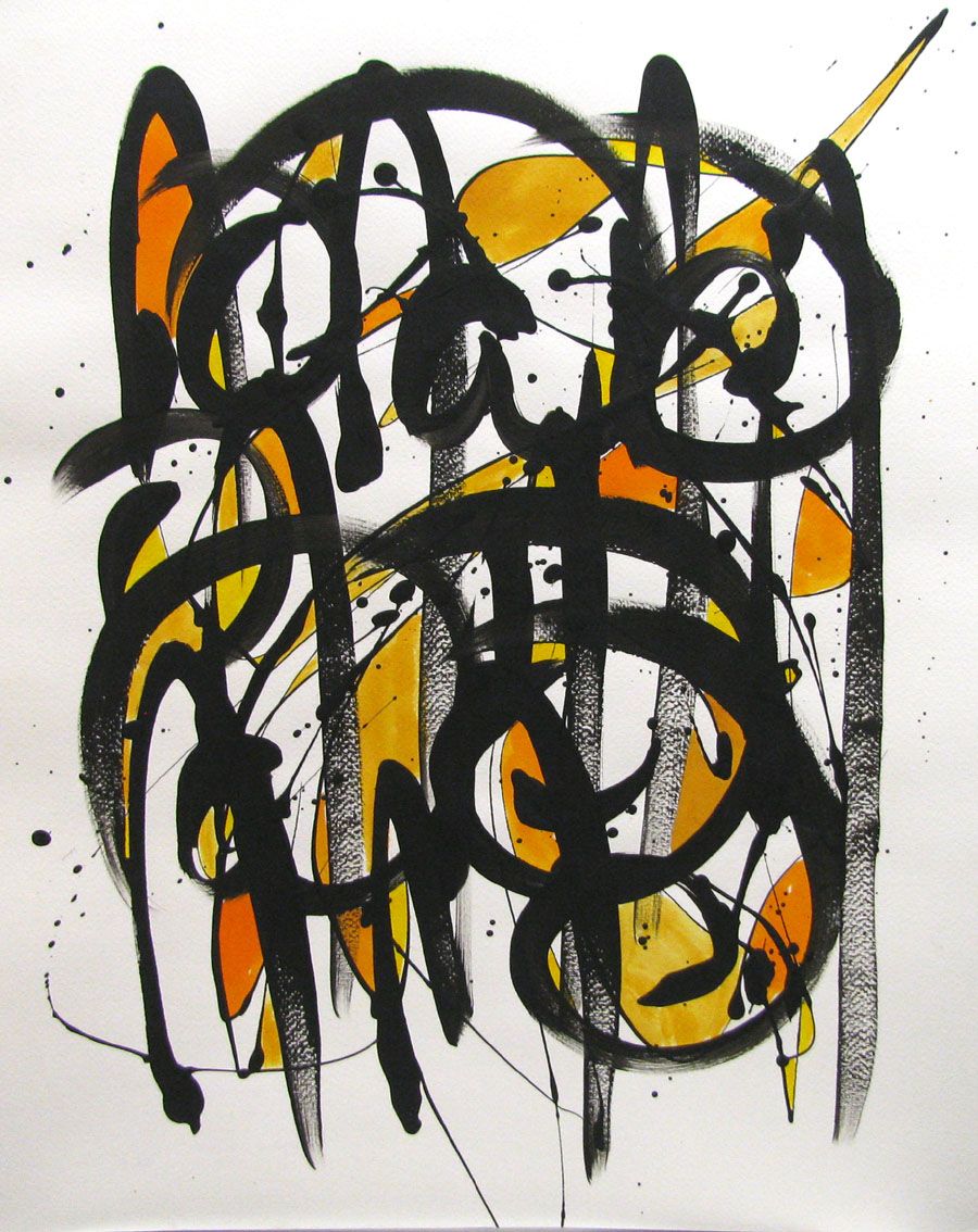 Tableau de STEPHANE RIME a pour titre  NO NAME N°144 style graphique dim : STEPHANE RIMEprix:100