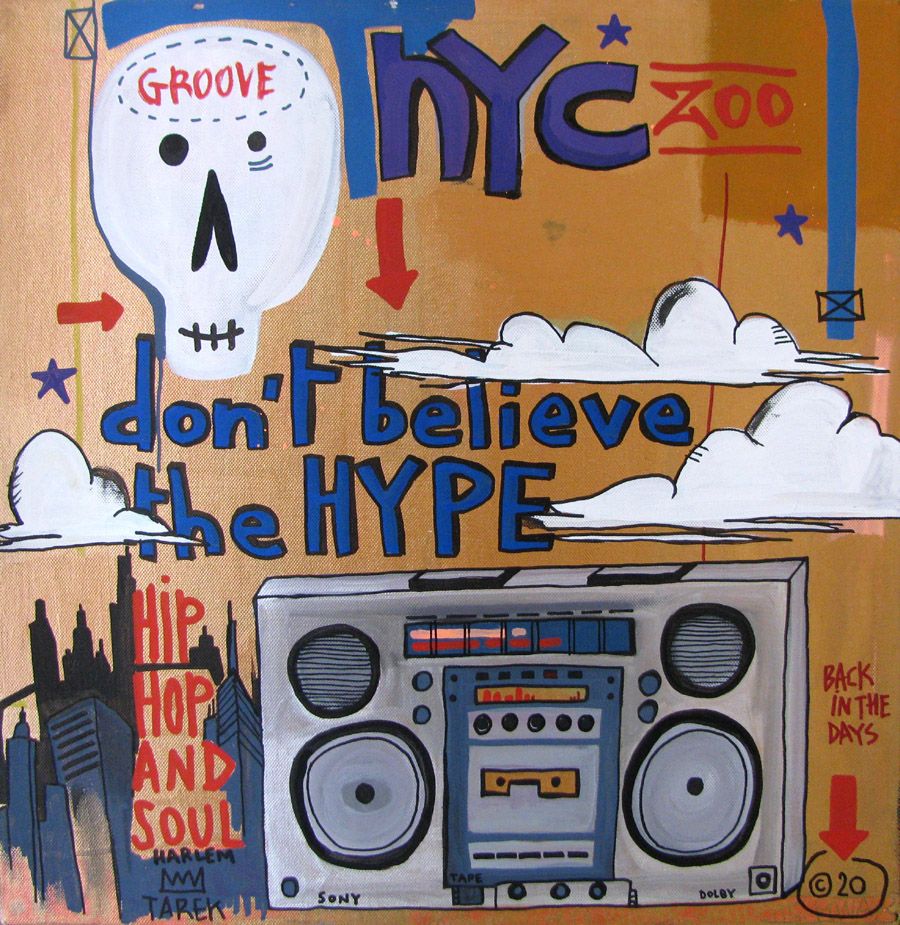 Tableau de TAREK a pour titre  HIP HOP style graphique dim : TAREKprix: