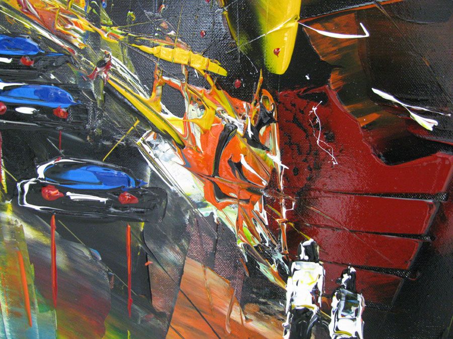 Tableau de F. BOUTET a pour titre  CITY 1 style no dim : F. BOUTETprix:850