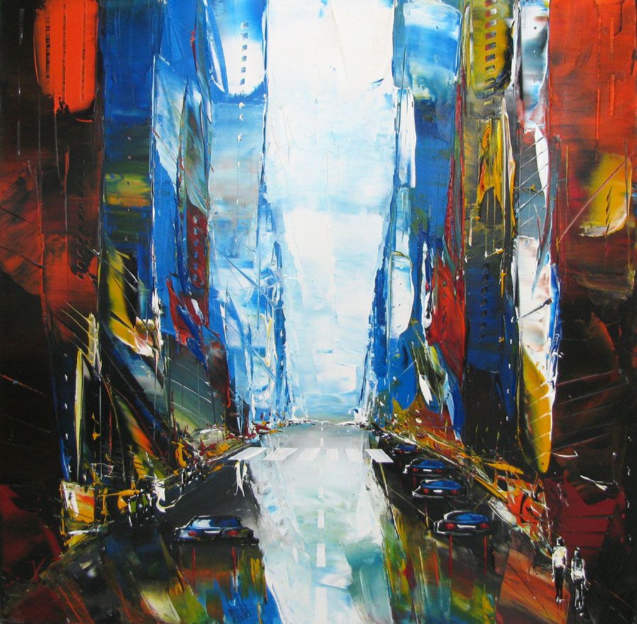 Tableau de F. BOUTET a pour titre  CITY 1 style no dim : F. BOUTETprix:850