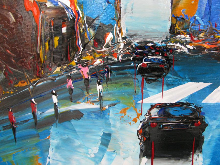 Tableau de F. BOUTET a pour titre  SANS TITRE style abstrait dim : F. BOUTETprix:850