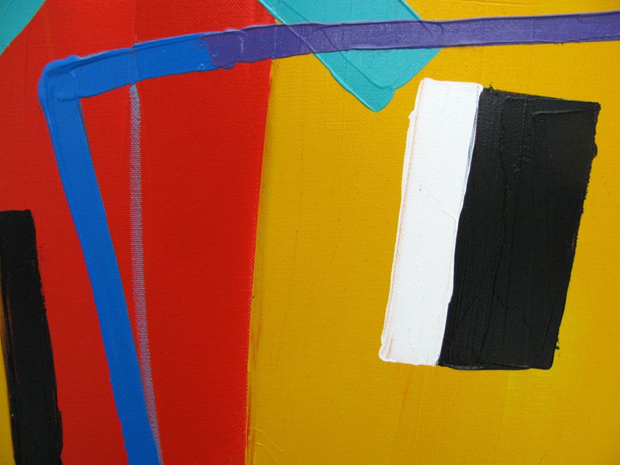 Tableau de MARCELLO CID SAINT JEAN a pour titre  ESPACIOS style abstrait dim : MARCELLO CID SAINT JEANprix: