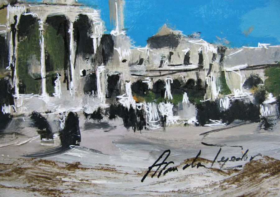 Tableau de ARANCHA TEJEDOR a pour titre  MEZQUITA style figuratif dim : ARANCHA TEJEDORprix:250