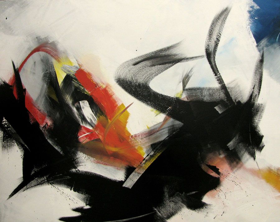 Tableau de JM BARROIS a pour titre  SANS TITRE style abstrait dim : JM BARROISprix:1600