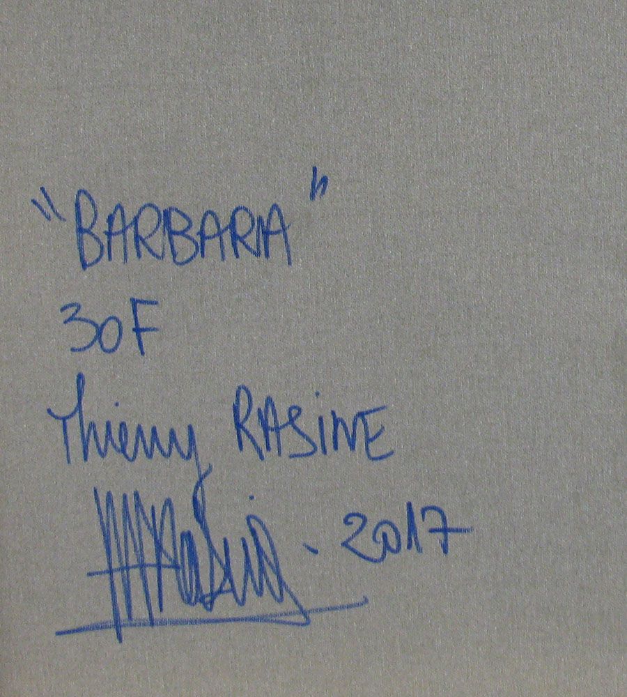 Tableau de THIERRY RASINE a pour titre  BARBARA style street pop art, street art dim : THIERRY RASINEprix:800