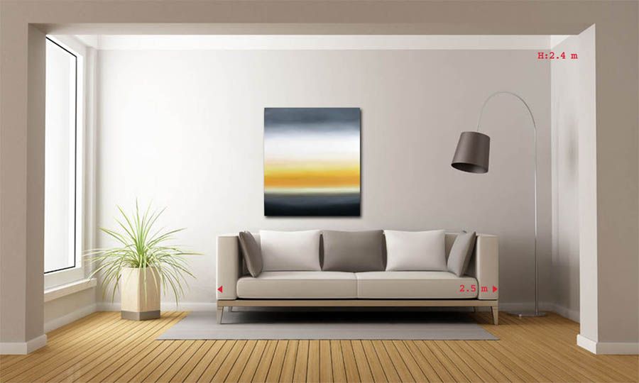 Tableau de ELISE BARAT a pour titre  MICHIGAN LAKE X style no dim : ELISE BARATprix:850