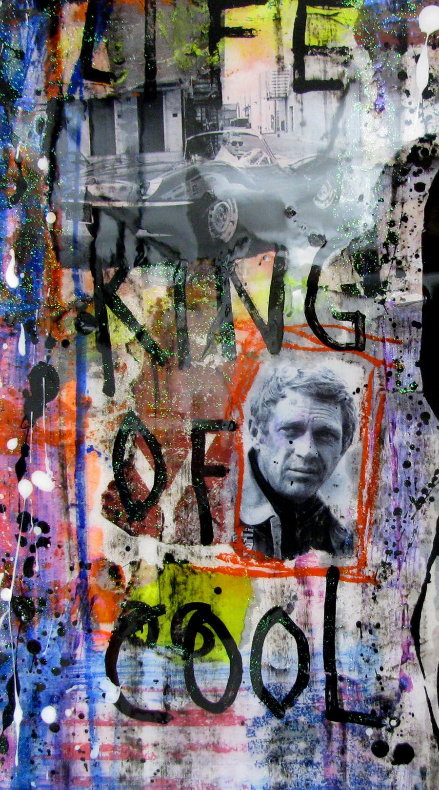 Tableau de THIERRY RASINE a pour titre  STEVE style street pop art, street art dim : THIERRY RASINEprix:1000
