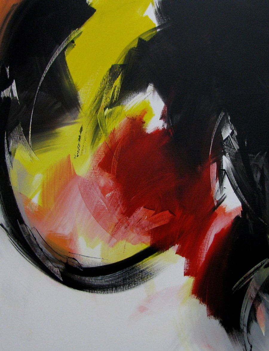 Tableau de JM BARROIS a pour titre  SANS TITRE style abstrait dim : JM BARROISprix:800