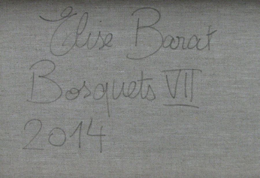 Tableau de ELISE BARAT a pour titre  BOSQUETS VII style figuratif dim : ELISE BARATprix:950