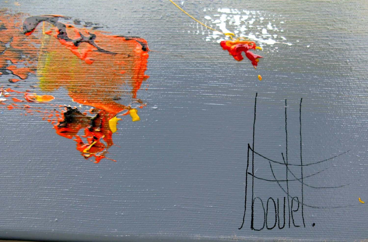 Tableau de F. BOUTET a pour titre  MARINE ABSTRAITE 2024-58 style abstrait dim : F. BOUTETprix:1200