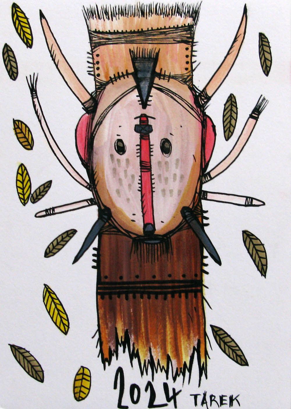 Dessin de TAREK a pour titre  Totem 3 style graffiti, street art dim : TAREKprix:70