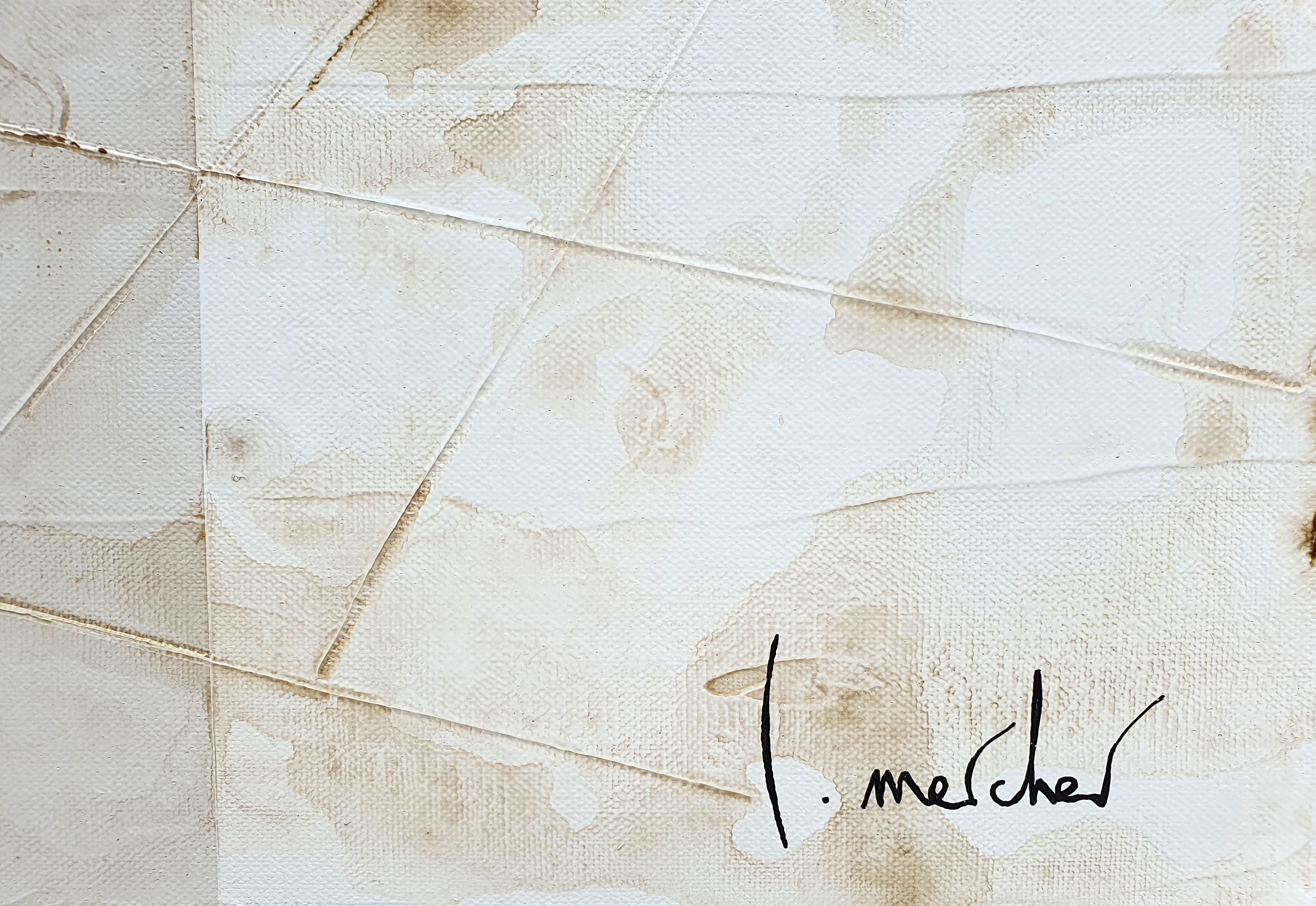 Tableau de LUDOVIC MERCHER a pour titre  Traversee style abstrait dim : LUDOVIC MERCHERprix:1500