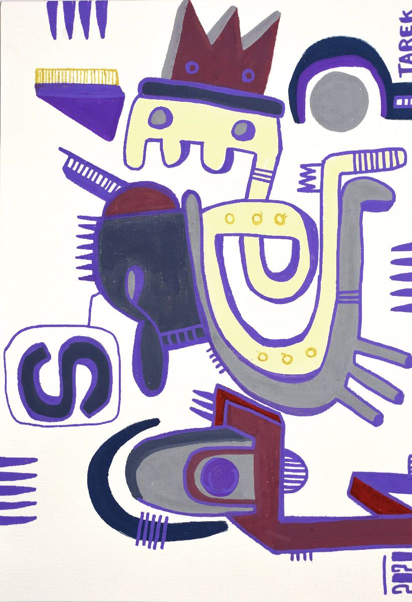 Dessin de TAREK a pour titre  TYPO SDE style graphique dim : TAREKprix:135