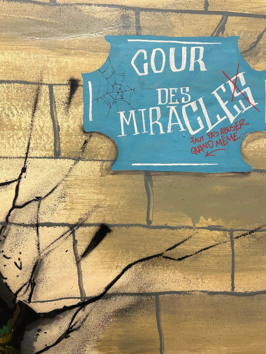 Tableau de Craig & Emer a pour titre  La cour style graffiti, street art dim : Craig & Emerprix:1700
