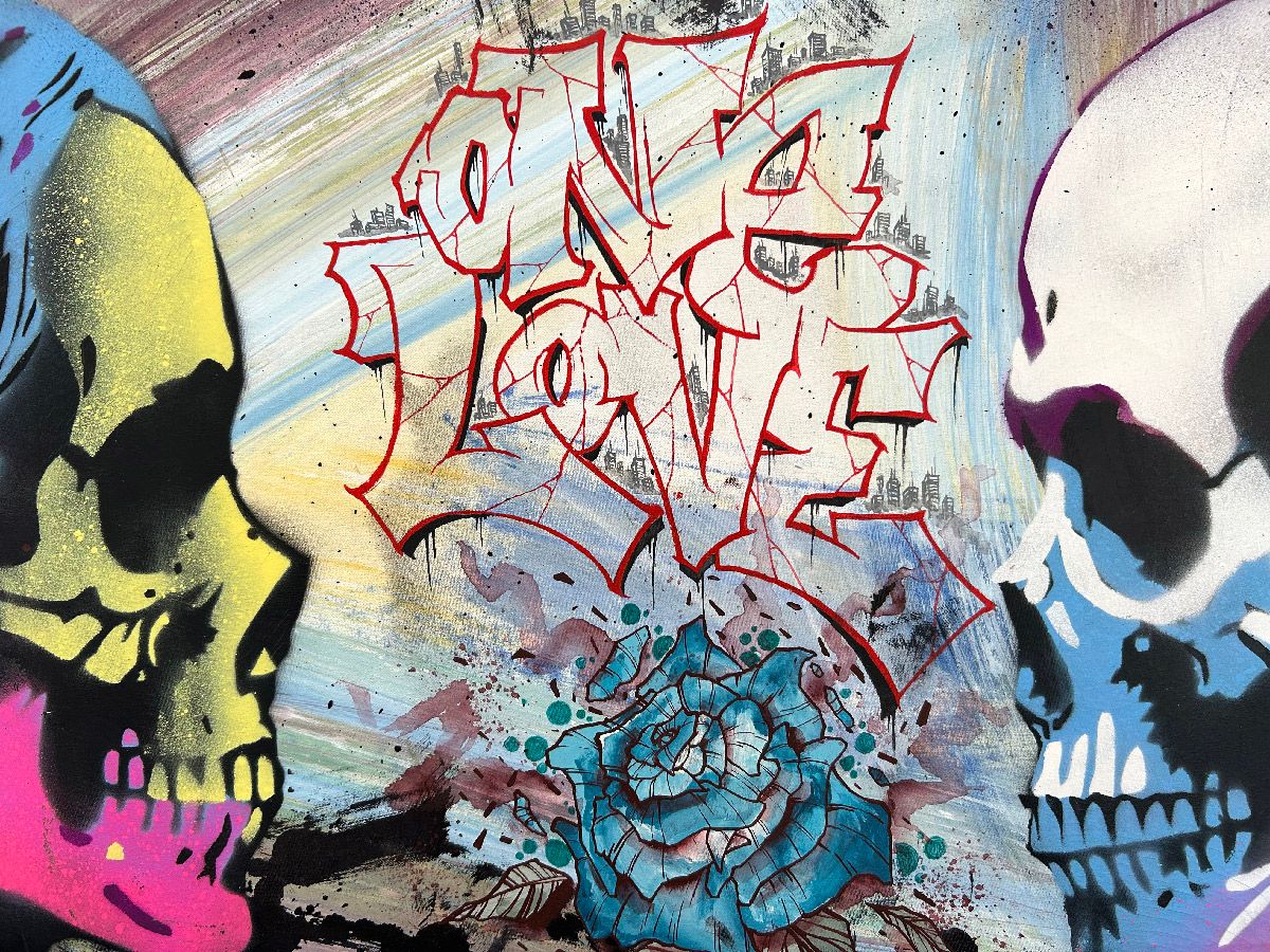 Tableau de Craig & Emer a pour titre  One love style graffiti, street art dim : Craig & Emerprix:300