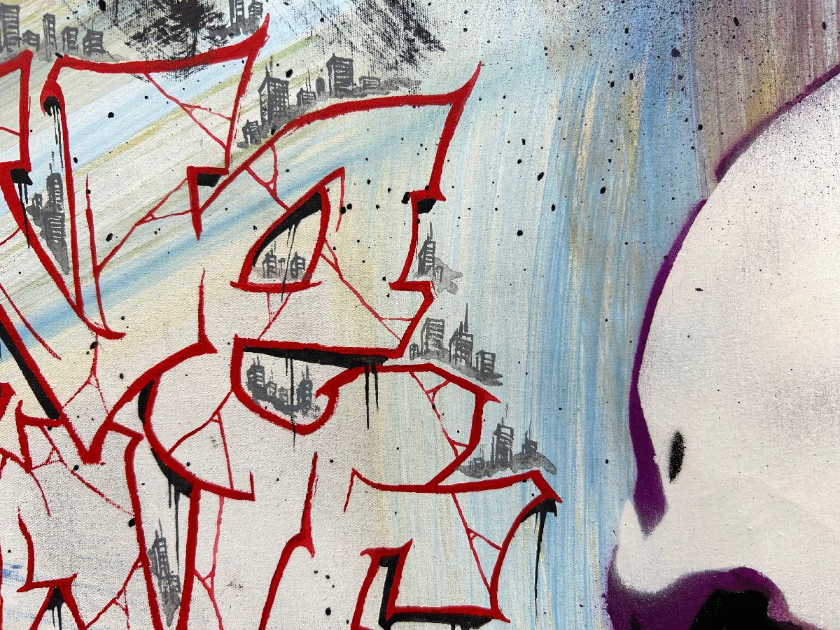 Tableau de Craig & Emer a pour titre  One love style graffiti, street art dim : Craig & Emerprix:300