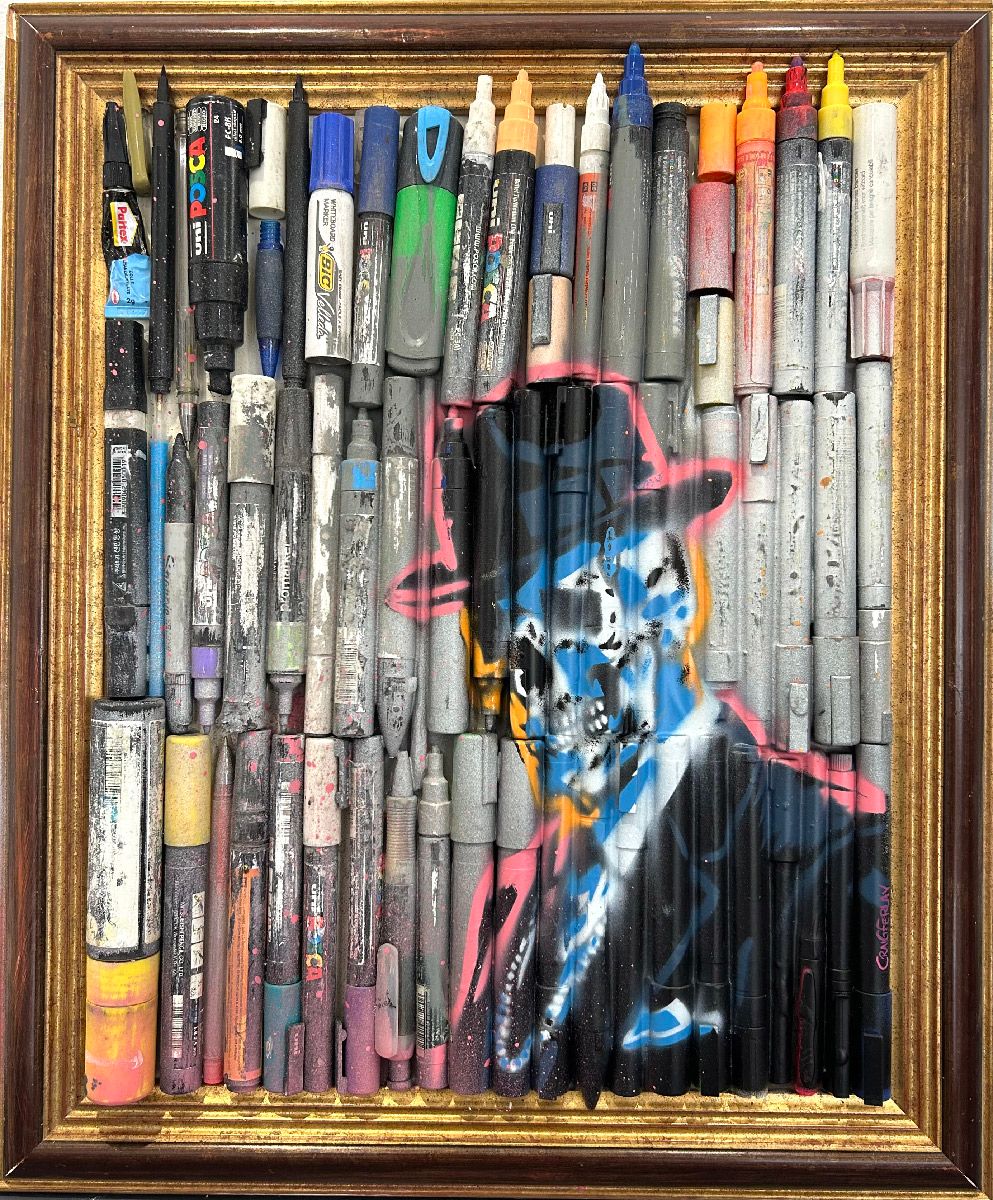 Tableau de Craig & Emer a pour titre  Stylo stylé style graffiti, street art dim : Craig & Emerprix:275