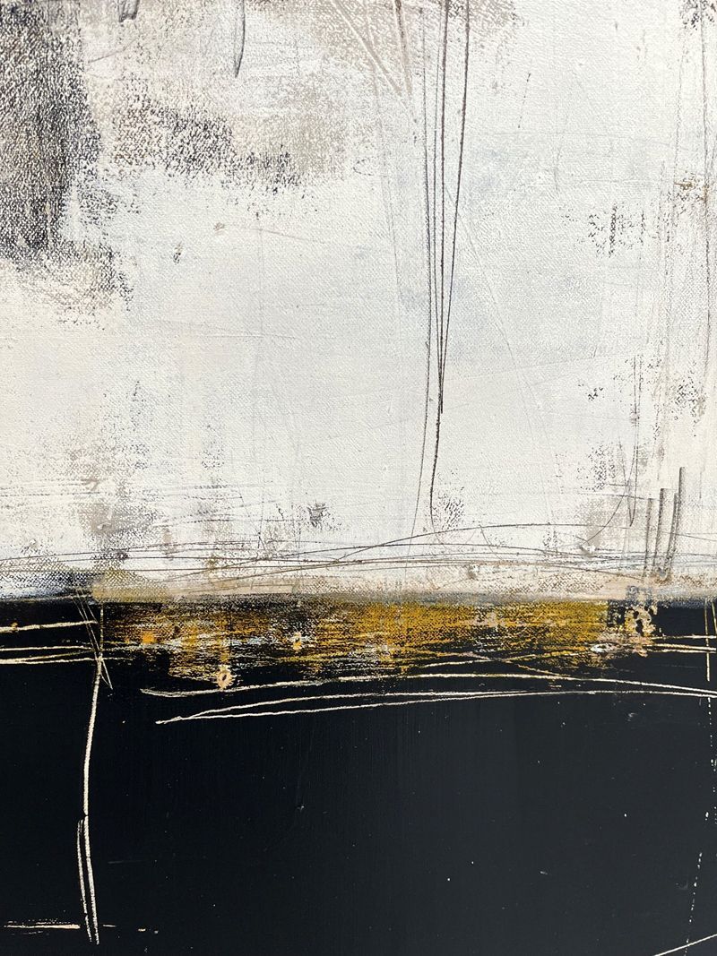 Tableau de TANIA CARRARA a pour titre  Sans-titre Blanc style abstrait dim : TANIA CARRARAprix:1400