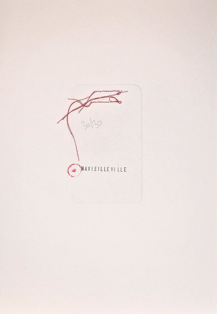 Editions d'art de NAVIEILLEVILLE a pour titre  Son sens de l'observation style figuratif, graphique dim : NAVIEILLEVILLEprix:28