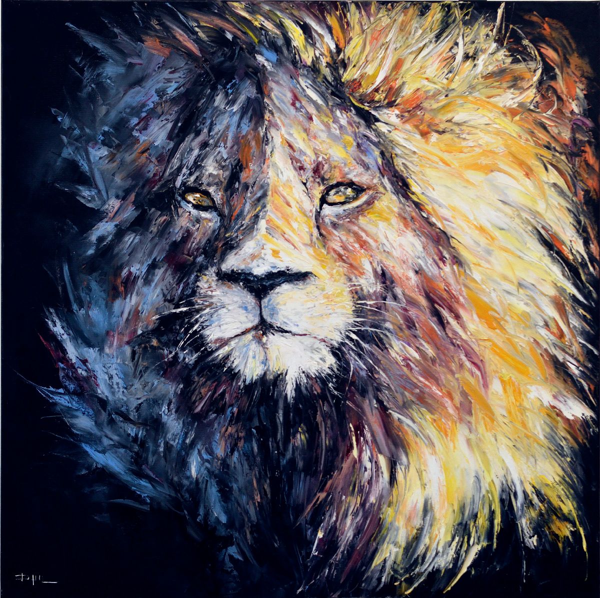 Tableau de PHIL a pour titre  The King style figuratif dim : PHILprix:850