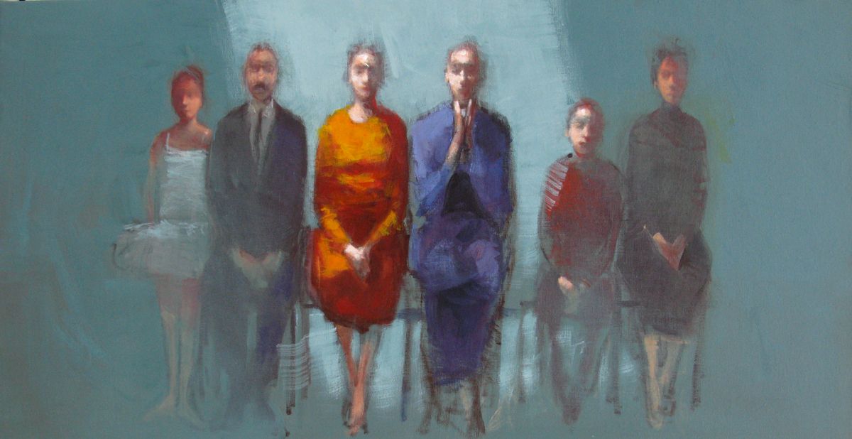 Tableau de MASSEBEUF Olivier a pour titre  The artist's funeral style figuratif dim : MASSEBEUF Olivierprix:700