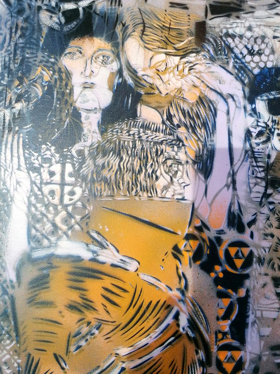 Tableau de ARTISTE OUVRIER a pour titre  TRANSPARENZ style figuratif dim : ARTISTE OUVRIERprix:2000