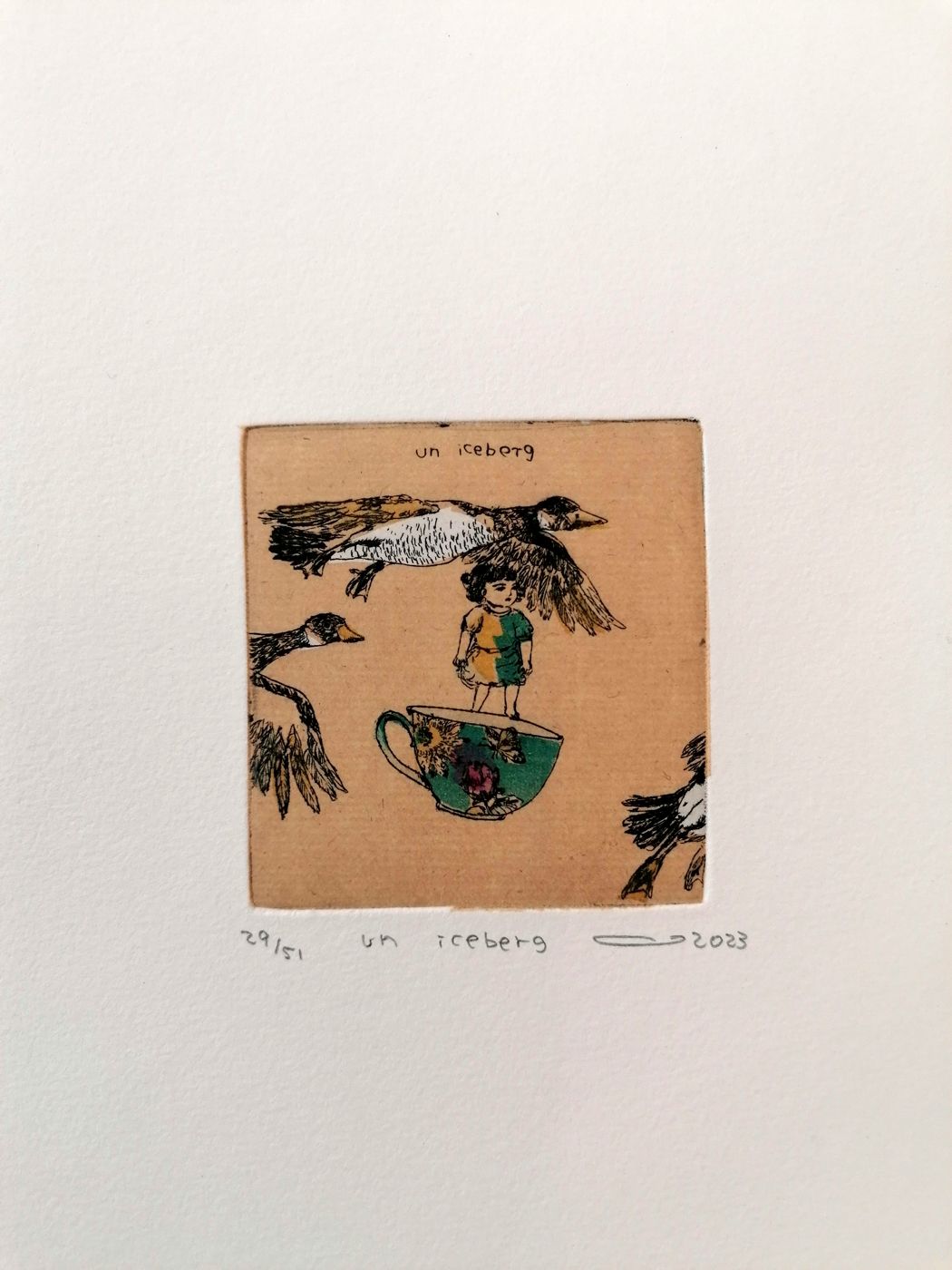 Editions d'art de ATSUKO ISHII a pour titre  Un Iceberg style figuratif dim : ATSUKO ISHIIprix:40