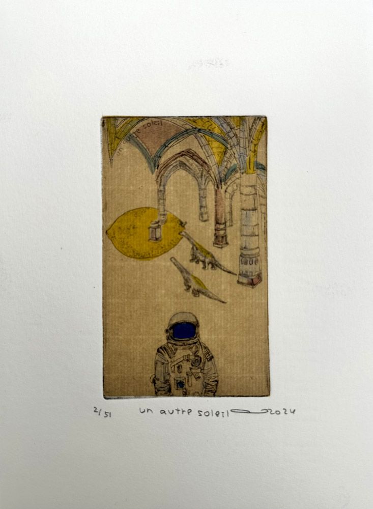 Editions d'art de ATSUKO ISHII a pour titre  Un autre soleil style figuratif dim : ATSUKO ISHIIprix:40