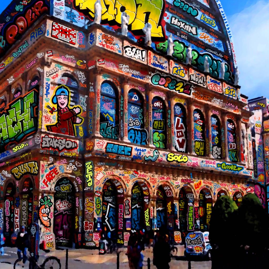 Editions d'art de BLACH a pour titre  VIC  Lyon Opéra Allstars style graffiti, street art dim : BLACHprix:120