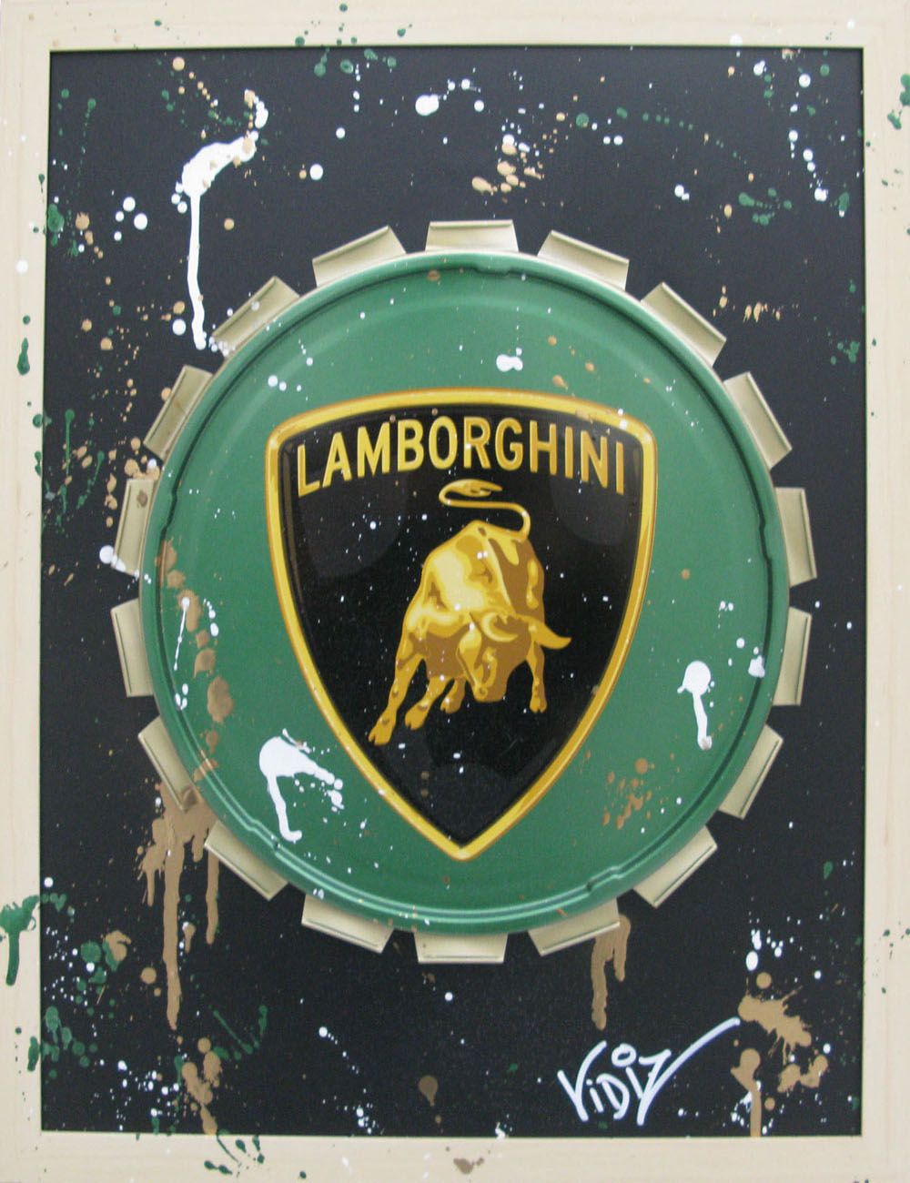 Tableau de VIDIZ a pour titre  LAMBORGHINI style graphique dim : VIDIZprix: