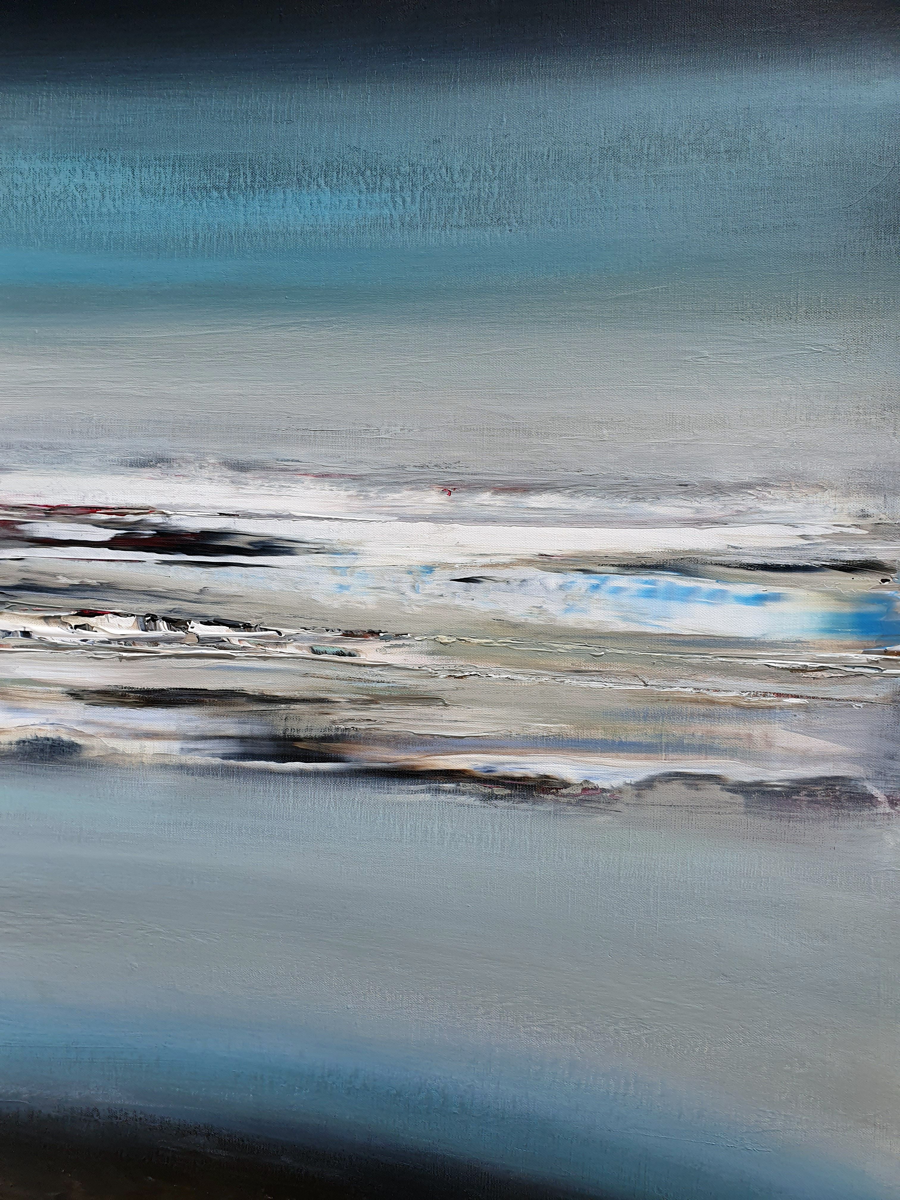 Tableau de RUELLE NICOLAS a pour titre  VOL DE NUIT style abstrait dim : RUELLE NICOLASprix:1000