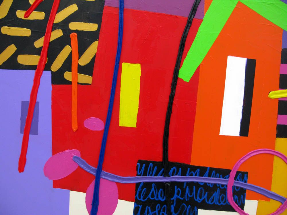 Tableau de MARCELLO CID SAINT JEAN a pour titre  Variacion 9 style abstrait dim : MARCELLO CID SAINT JEANprix:850